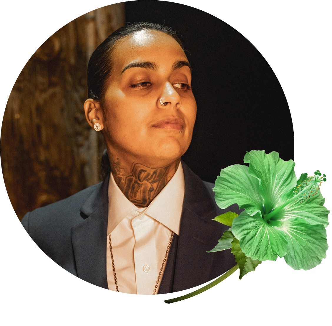 Damire Green Hibiscus